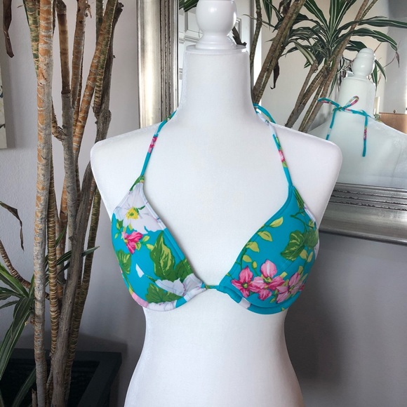 Victoria's Secret Other - Victoria’s Secret Turquoise Push Up BIKINI Top 34C